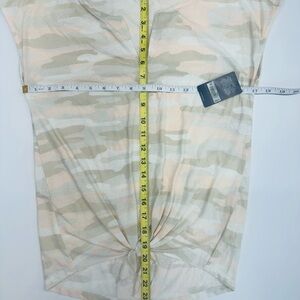 Camo Print Knot-Front Top - Casual and Chic!